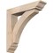 Ekena Millwork Thorton Traditional Smooth Bracket w/ Offset Brace, Douglas Fir, 5 1/2"W x 24"D x 24"H BKT0604X24X24THR01SDF - alternate 1